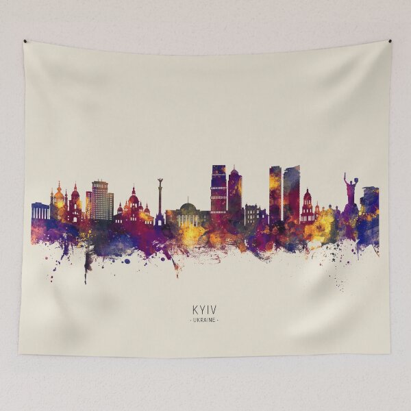 Item preview, Kyiv Ukraine Skyline designed and sold by ArtPrints.