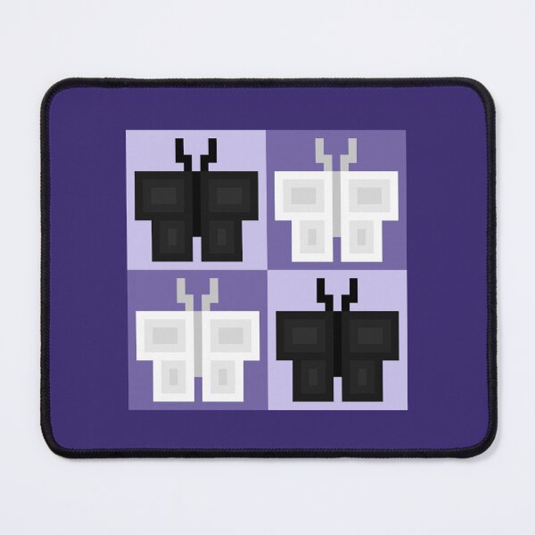 Item preview, Pequeñas mariposas pixeladas en blanco y negro designed and sold by rin3d .