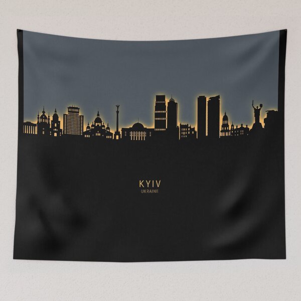 Item preview, Kyiv Ukraine Skyline designed and sold by ArtPrints.