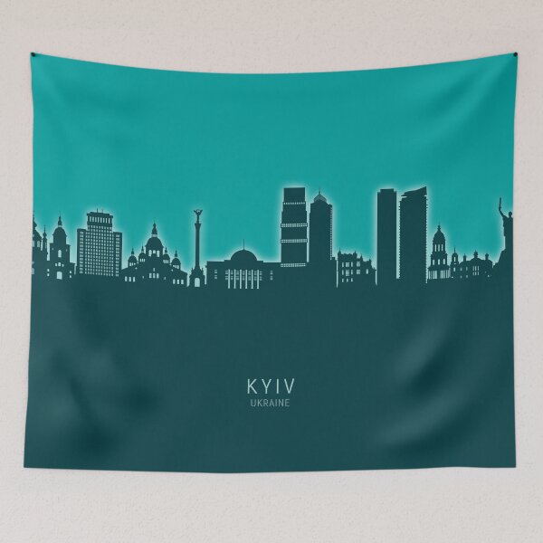 Item preview, Kyiv Ukraine Skyline designed and sold by ArtPrints.