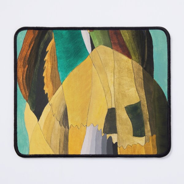 Item preview, Arthur Dove Teal and Yellow Abstract designed and sold by jlisaksen.