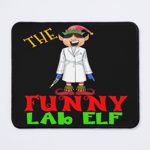 Item preview, THE FUNNY LAB ELF FUNNY CHRISTMAS MEDICAL LAB SCIENTIST TECH SCIENTIST MICROBIOLOGY designed and sold by Hippiesole.