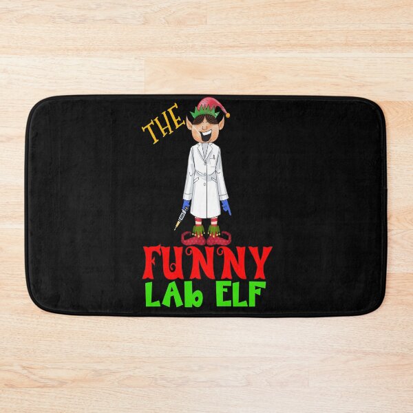 Item preview, THE FUNNY LAB ELF FUNNY CHRISTMAS MEDICAL LAB SCIENTIST TECH SCIENTIST MICROBIOLOGY designed and sold by Hippiesole.