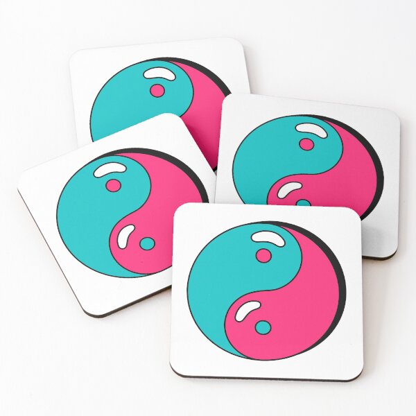 Item preview, colorful manga style yin yang designed and sold by Bizarro23.
