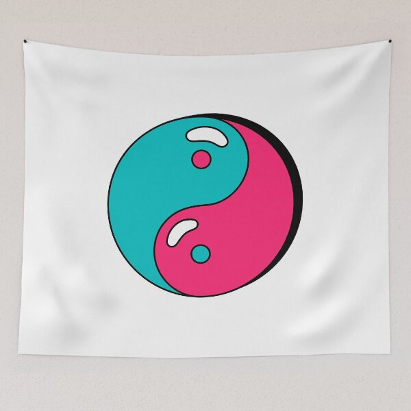 Item preview, colorful manga style yin yang designed and sold by Bizarro23.