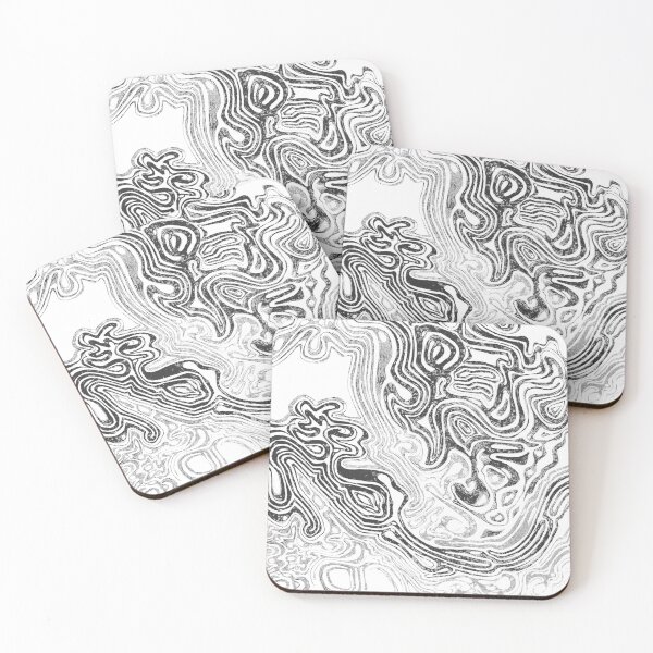 Item preview, Krypto Illusions Sleek Wavy Modern Waves Abstract Patterns designed and sold by Ciqdes.