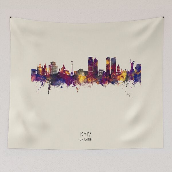 Item preview, Kyiv Ukraine Skyline designed and sold by ArtPrints.