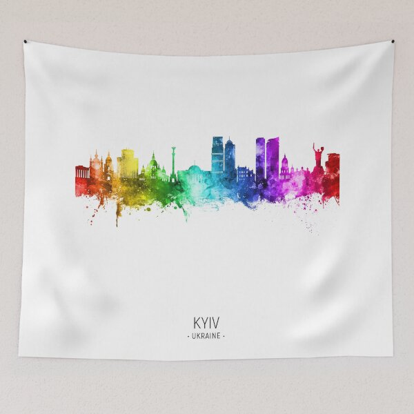Item preview, Kyiv Ukraine Skyline designed and sold by ArtPrints.