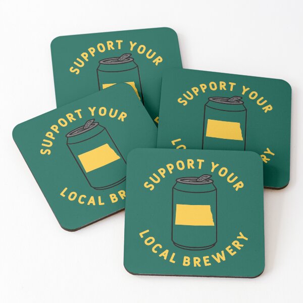 Item preview, Support Your Local Brewery North Dakota designed and sold by fearcity.