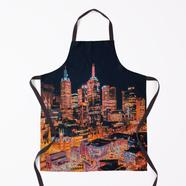 Artikelvorschau, Melbourne-Skyline entworfen und verkauft von Sofia-Draws.