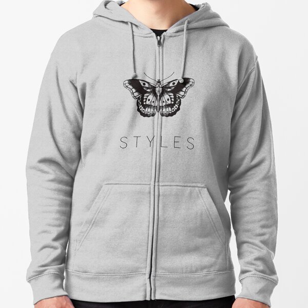 Butterfly Tattoo Zipped Hoodie