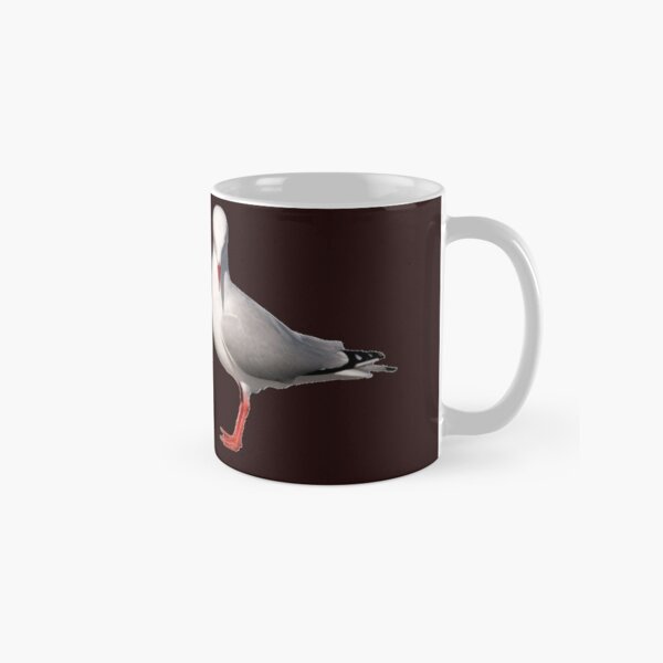 Beautiful Silver Gull, transparent background image,wall art mugs cups and clothes Classic Mug