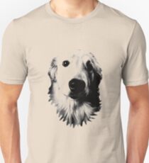 Who Me? Funny Dog Expressions. Golden Retriever Images. Unisex T-Shirt