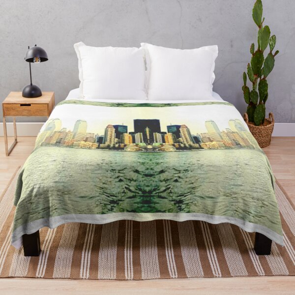 Item preview, New York cityscape mirror image designed and sold by glowvim.