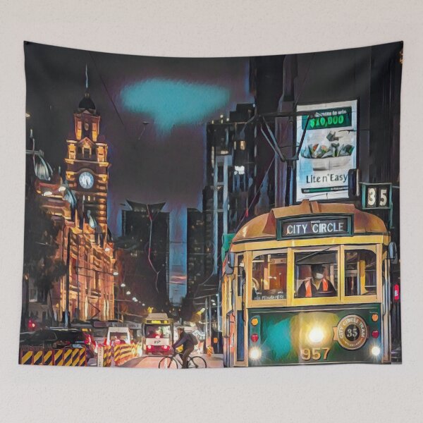 Item preview, Melbourne by Night designed and sold by Sofia-Draws.