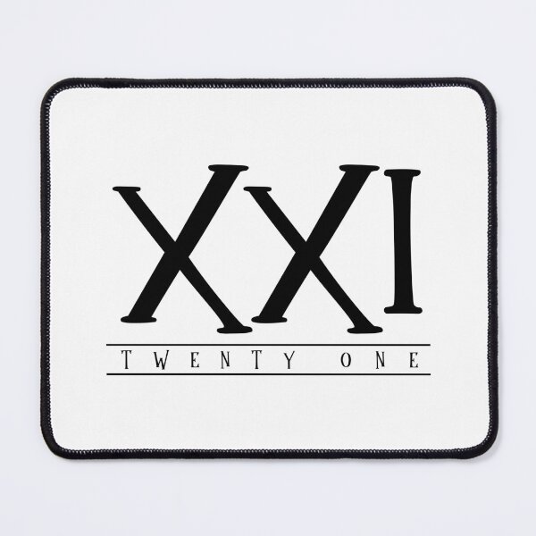 Item preview, XXI (Twenty One) Black Roman Numerals designed and sold by VicEllisArt.