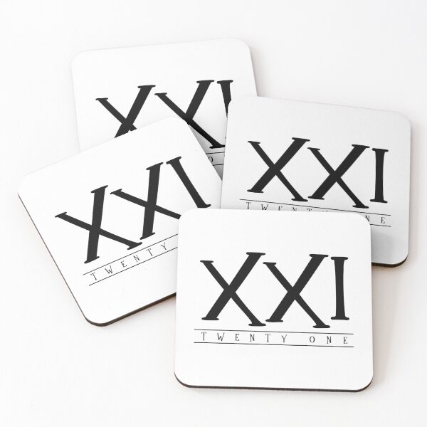 Item preview, XXI (Twenty One) Black Roman Numerals designed and sold by VicEllisArt.