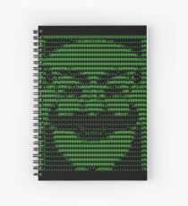 Cuaderno de espiral Mr Robot fsociety Mask in Code (como se ve en Social Engineers Toolkit)