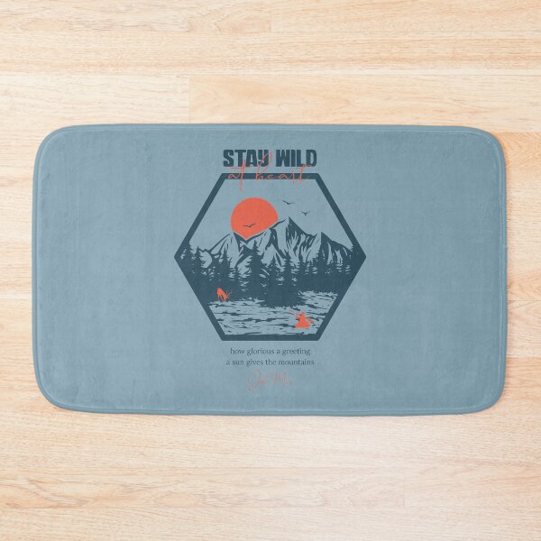 Item preview, Stay Wild at Heart and Quote John Muir designed and sold by Studio Pico.