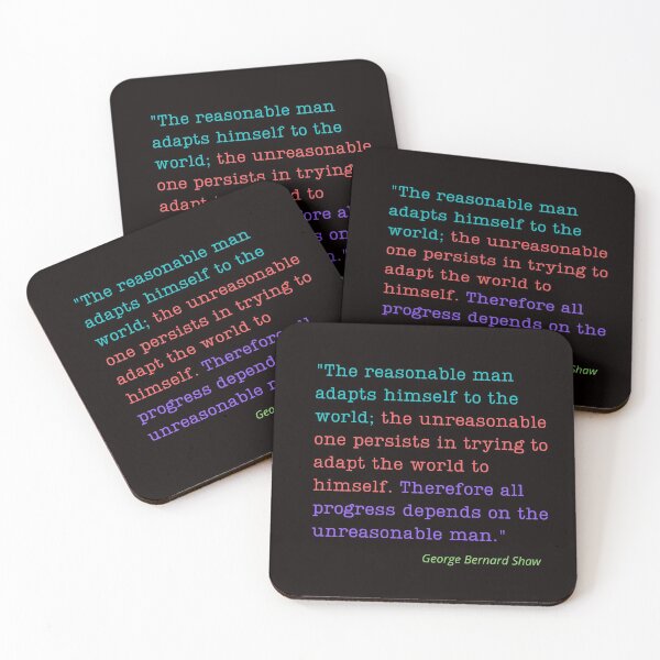 Item preview, The reasonable and the unreasonable man designed and sold by Scribblehound.