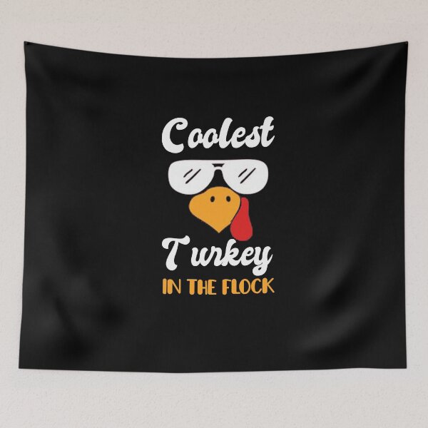 Item preview, Coolest Turkey In The Flock , Silly Turkey Face - Funny Thanksgiving Fall Joke Humor designed and sold by AMINE  ★★★★★.