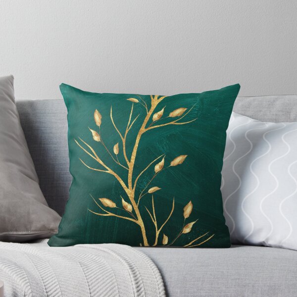 Artikelvorschau, Grün und Gold Art Deco Floral Tropical entworfen und verkauft von Harman83.