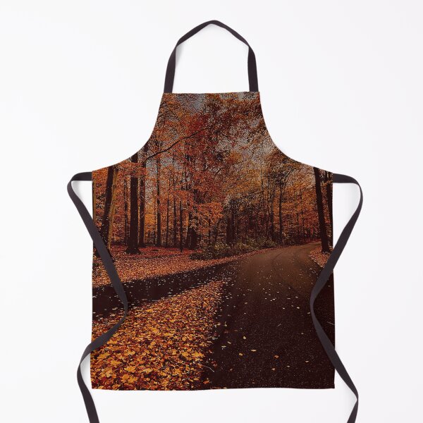 Item preview, Crossing roads in the forest during autumn designed and sold by HenrikGPhoto.