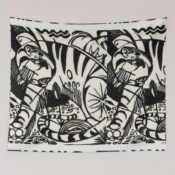 Artikelvorschau, Halb schwarzer halb weißer Tiger (1912) von Franz Marc. entworfen und verkauft von mikefer.