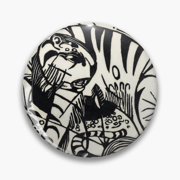 Artikelvorschau, Halb schwarzer halb weißer Tiger (1912) von Franz Marc. entworfen und verkauft von mikefer.