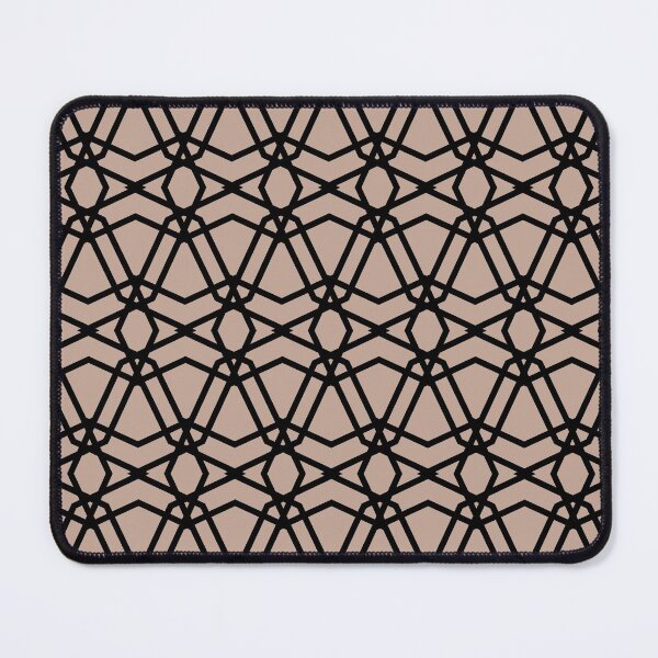 Item preview, Pink Clay and Black Line Geometric Pattern Pairs 2022 Popular Color Venetian Portico AF-185 - Colour Trends - Shades - Hues designed and sold by ColorOfTheYears.