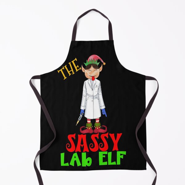 Item preview, THE SASSY LAB ELF FUNNY CHRISTMAS MEDICAL LAB SCIENTIST TECH SCIENTIST MICROBIOLOGY designed and sold by Hippiesole.