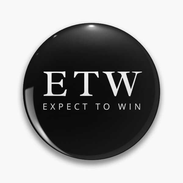 Item preview, E T W - Expect to Win - motivational quote - modern brand design designed and sold by Art4Motivation.