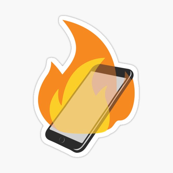 "Burner Phone" Sticker for Sale by JakeDaSnake69 Redbubble