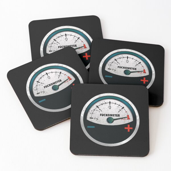 Item preview, Fuckometer Retro Vintage Distressed Patch Gauge Speedometer designed and sold by GraphifyArt.