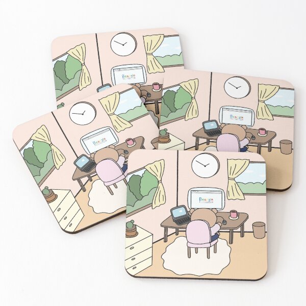 Item preview, Working from home bear designed and sold by takenoko-3.