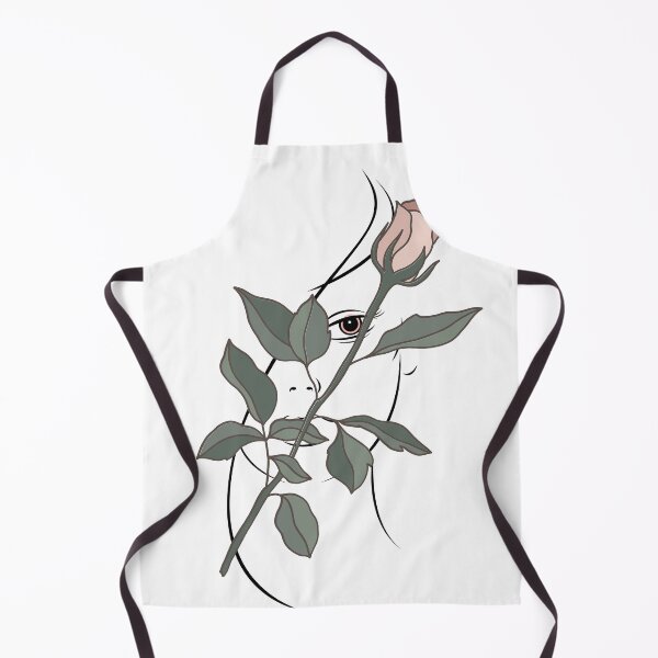 Item preview, Beautiful Rose | Feminin Line Art in Black On White Background designed and sold by Rainbows Rock.