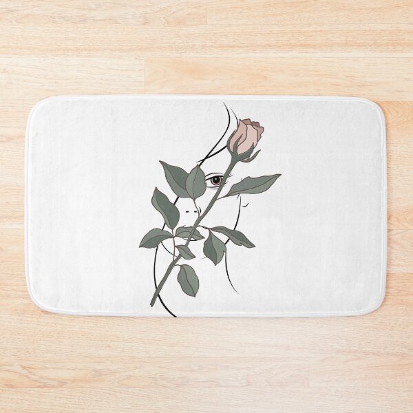 Item preview, Beautiful Rose | Feminin Line Art in Black On White Background designed and sold by Rainbows Rock.
