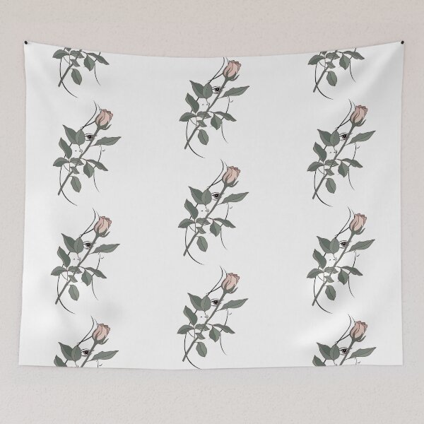 Item preview, Beautiful Rose | Feminin Line Art in Black On White Background designed and sold by Rainbows Rock.