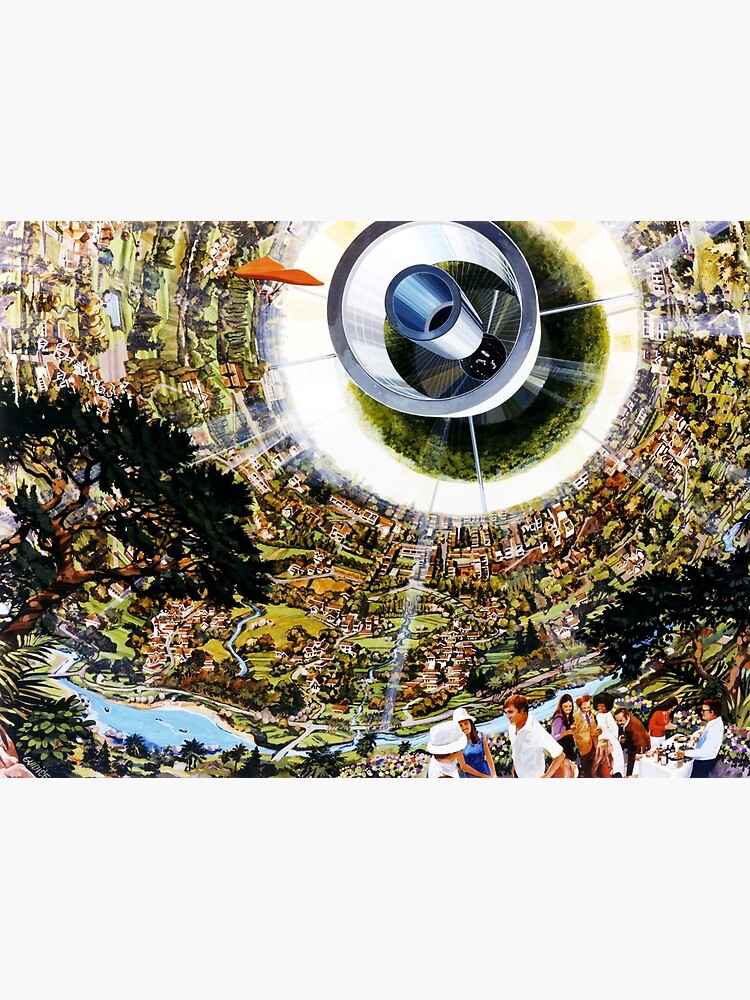 Discover NASA ARC Bernal Sphere Interior Art Premium Matte Vertical Poster