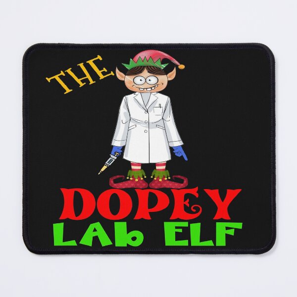 Item preview, THE DOPEY LAB ELF FUNNY CHRISTMAS MEDICAL LAB SCIENTIST TECH SCIENTIST MICROBIOLOGY designed and sold by Hippiesole.