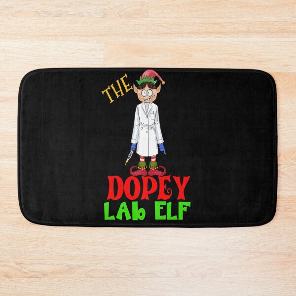 Item preview, THE DOPEY LAB ELF FUNNY CHRISTMAS MEDICAL LAB SCIENTIST TECH SCIENTIST MICROBIOLOGY designed and sold by Hippiesole.