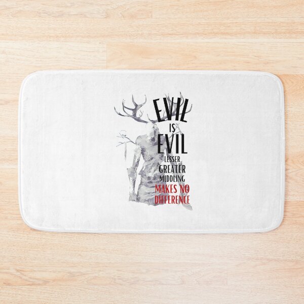Item preview, Evil is Evil - Lesser, Greater, Middling, Makes no Difference - Fantasy designed and sold by Fenay Designs.
