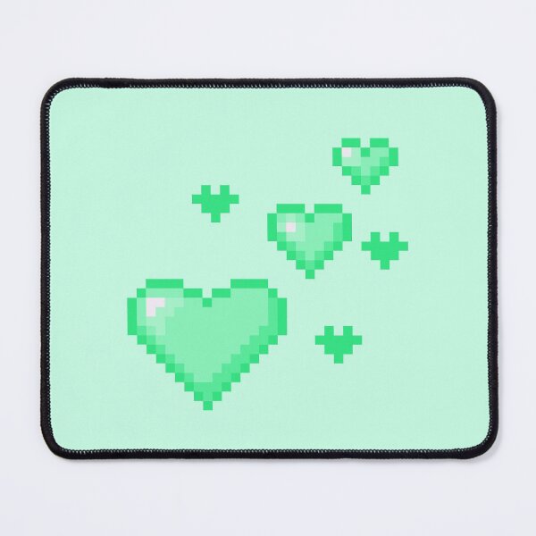 Item preview, Cute green heart pixel art designed and sold by Valentine145.