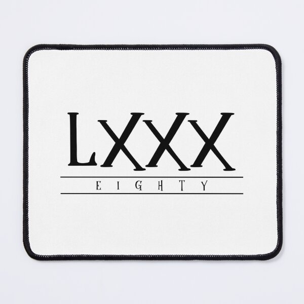 Item preview, LXXX (Eighty) Black Roman Numerals designed and sold by VicEllisArt.