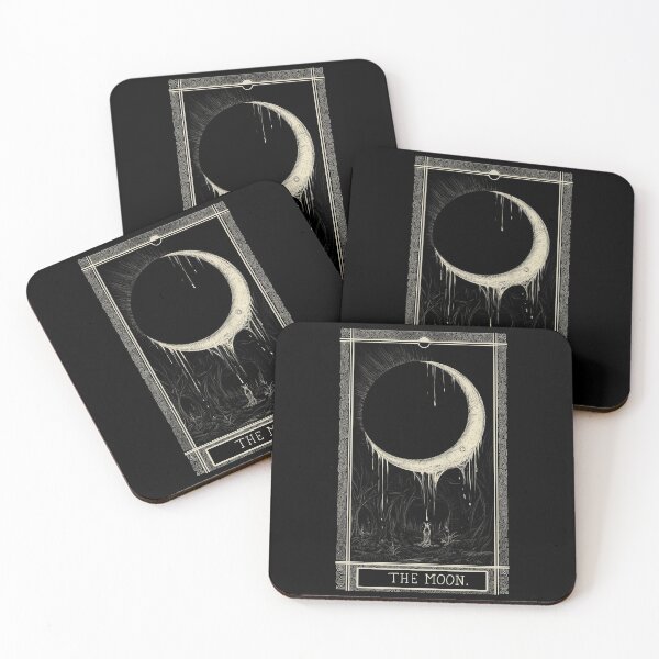 Item preview, The Kinner Tarot Deck Tarot Card: The Moon designed and sold by rjkinner-art.