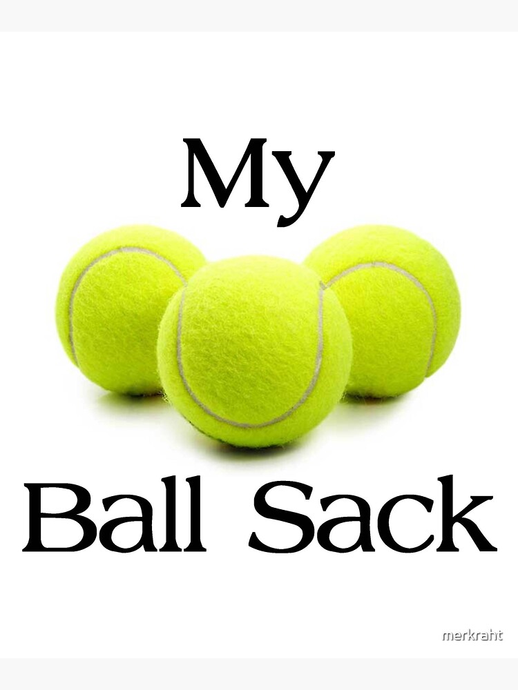 Knitting Gifts for Knitters - My Ball Sack Funny Yarn Tote Bag for