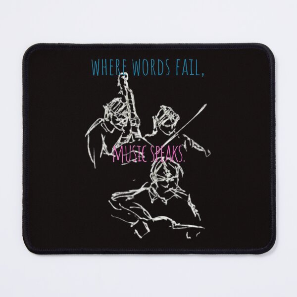 Item preview, Where words fail, music speaks designed and sold by Scribblehound.