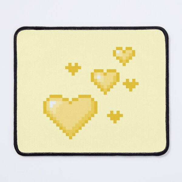 Item preview, Cute yellow heart pixel art  designed and sold by Valentine145.