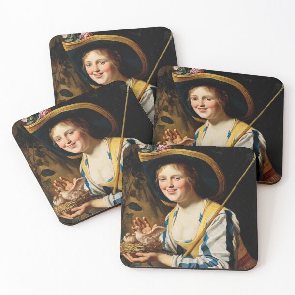 Item preview, Shepherdess with Doves - Gerard van Honthorst designed and sold by brushandframes.