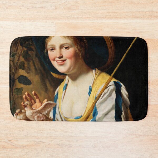 Item preview, Shepherdess with Doves - Gerard van Honthorst designed and sold by brushandframes.